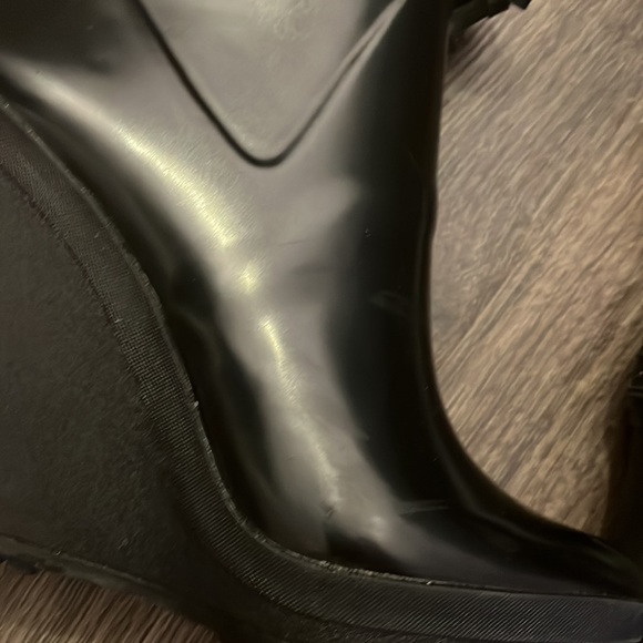 Coach Black Wedge Rainboots - Picture 8 of 16